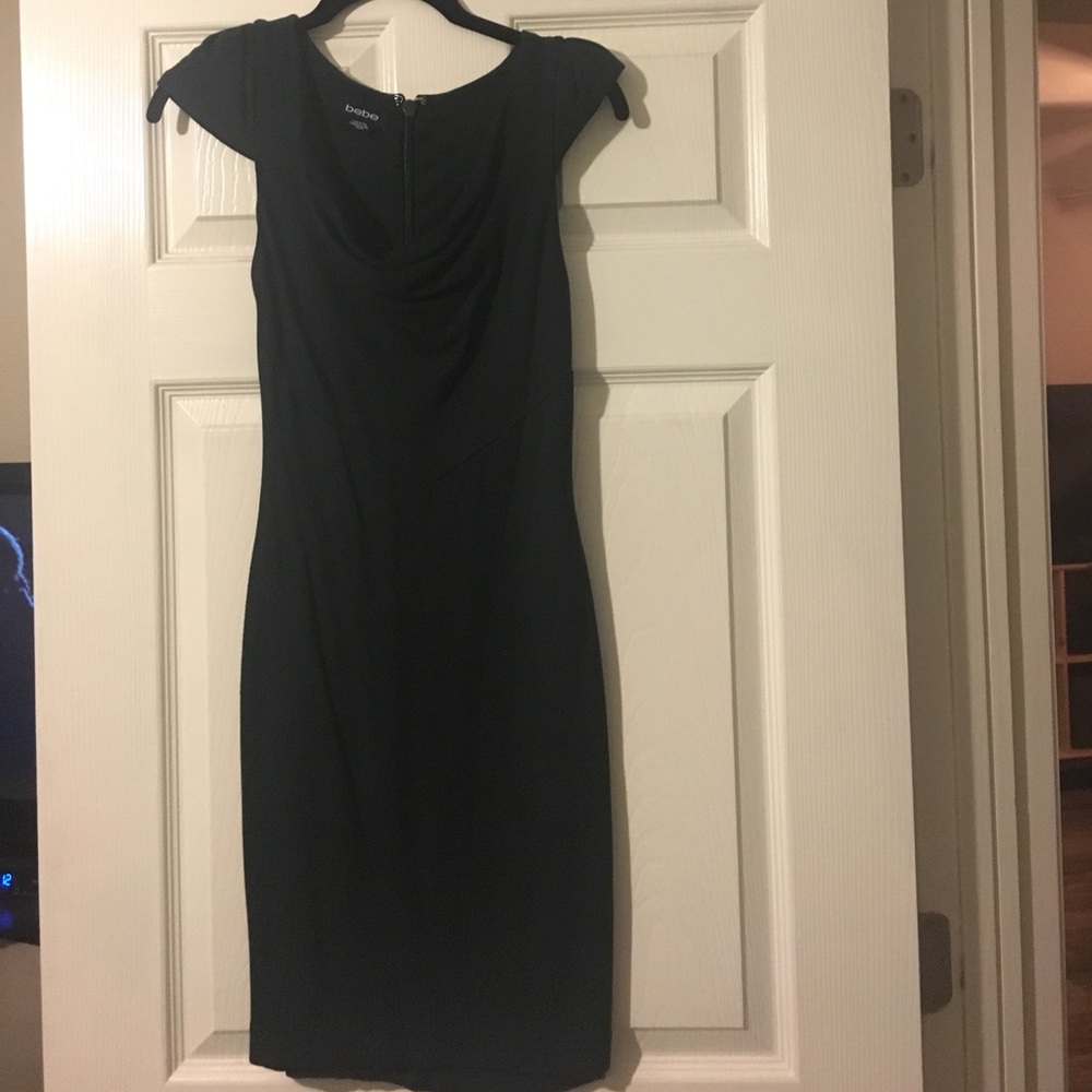 COPY - Bebe dress, dark green dress